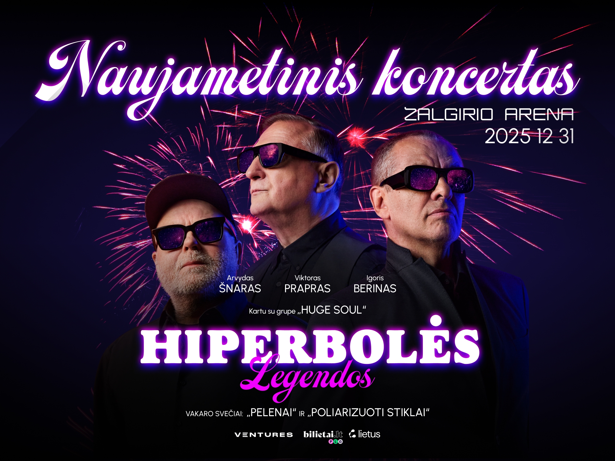 „Hiperbolės legendos“ – Naujųjų metų koncertas „Žalgirio“ arenoje 