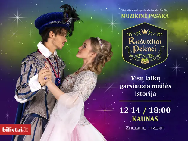 Muzikinis spektaklis „Riešutėliai Pelenei'“