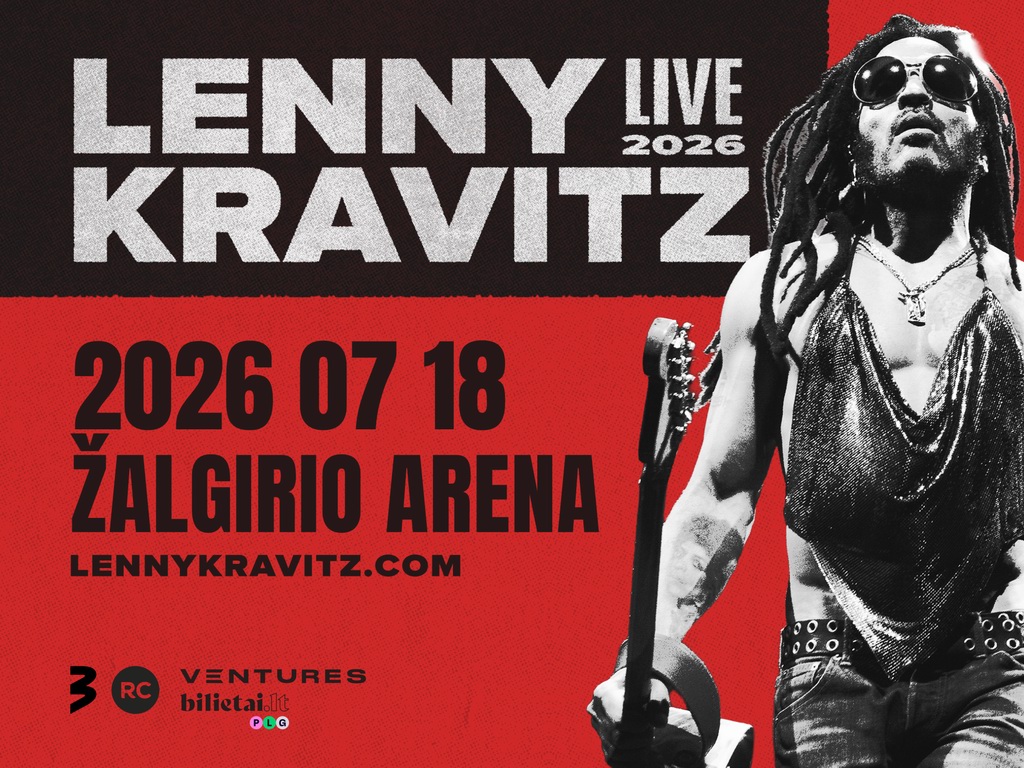 „Grammy“ laimėtojas Lenny Kravitzas pasirodys Kauno „Žalgirio“ arenoje
