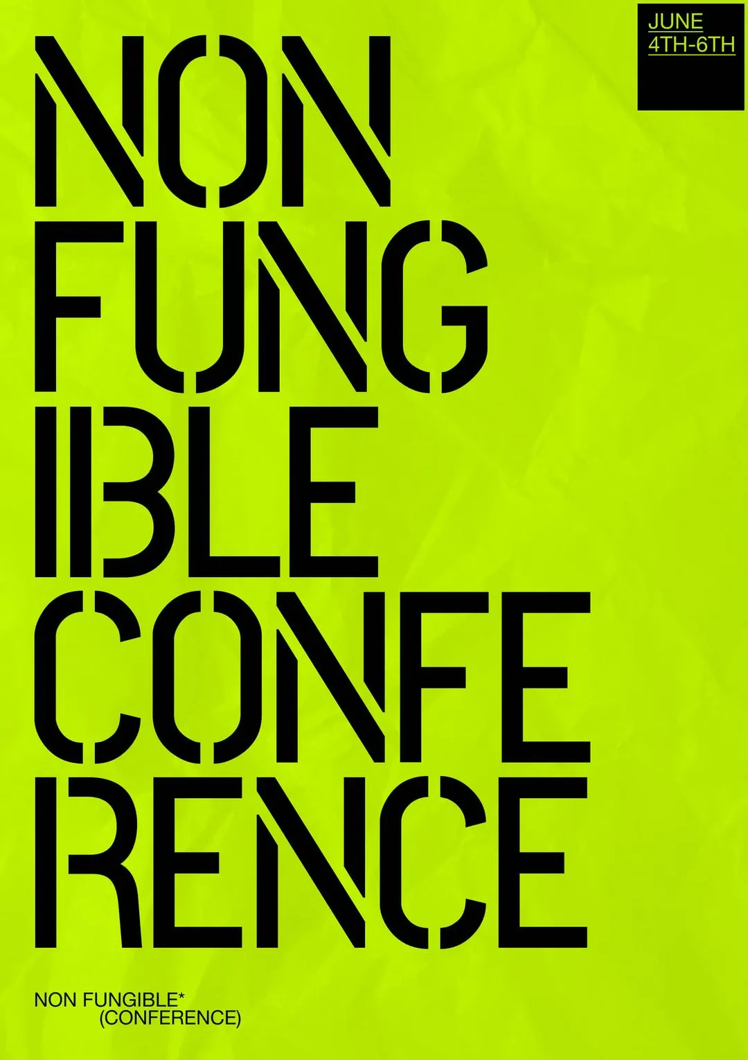 Non Fungible Conference Poster