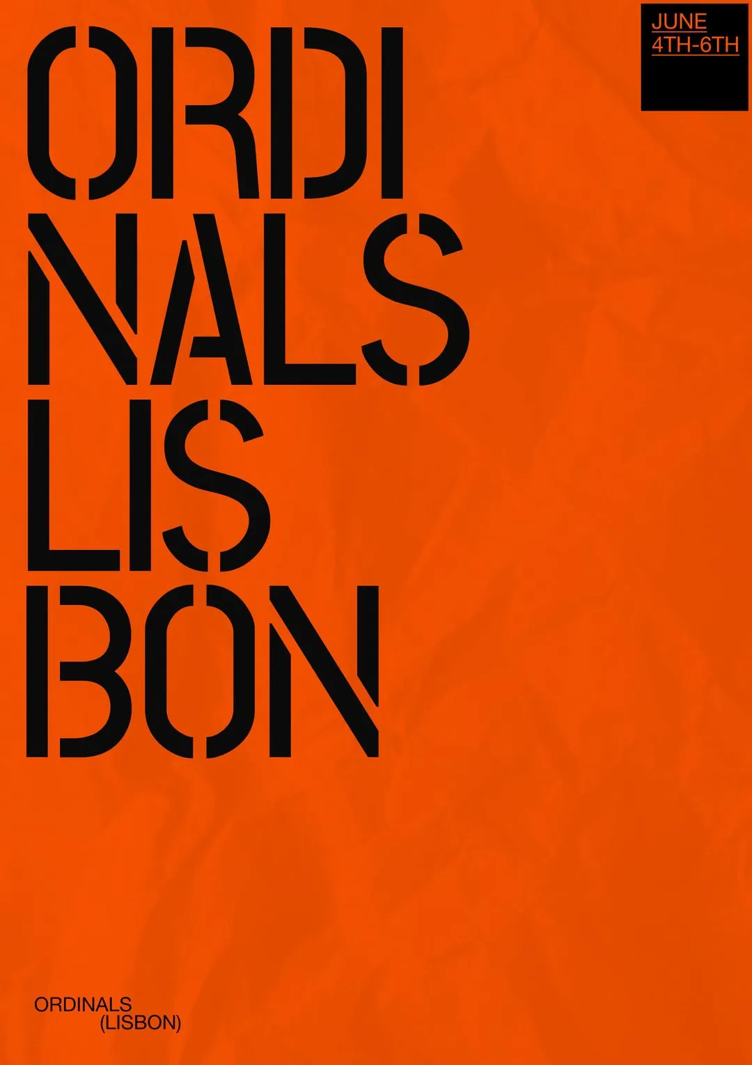 OrdinalsLisbon Poster