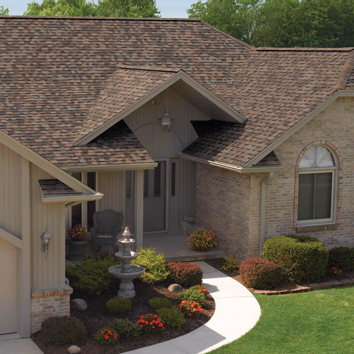 Residential roofing services for suburban family homes