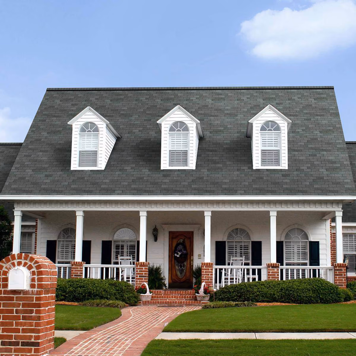 Family home with new roof installed by Scott’s Roofing