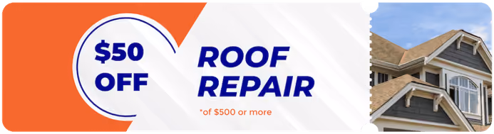 Roof repair discount promotion by Scott’s Roofing