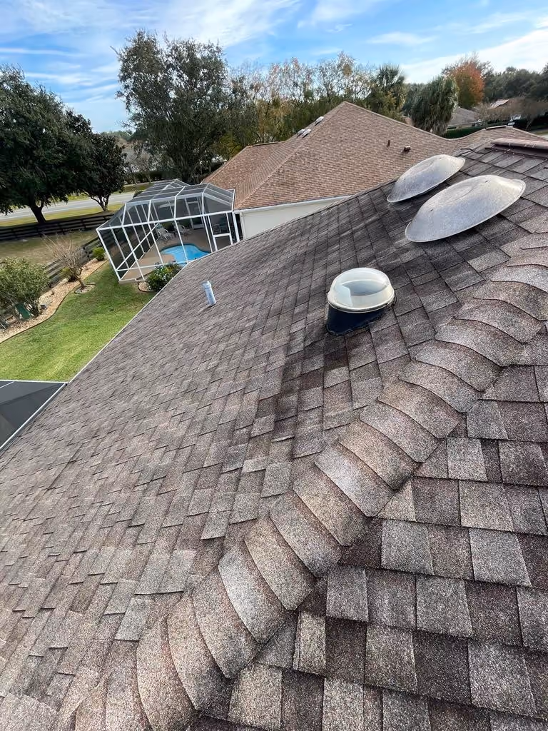 Roof damage inspection before roof replacement services