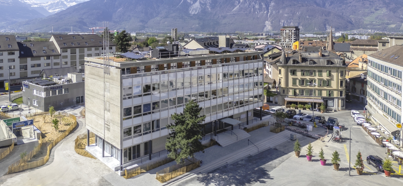 Valorisation des bétons à l’Hôtel de Ville d’Aigle