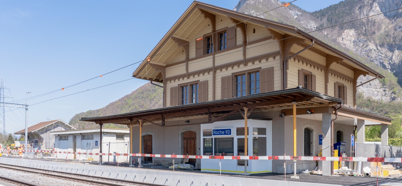 Rénovation à la Gare de Roche