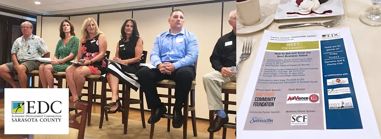 Business networking event in Florida community
