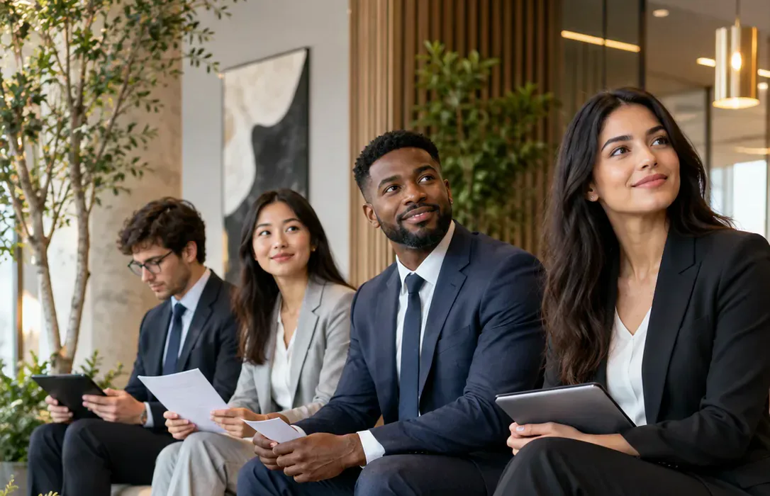 Candidates waiting to interview through tailored staffing solutions in Florida