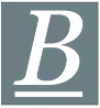 B logo
