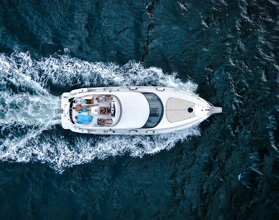 A boat in the water