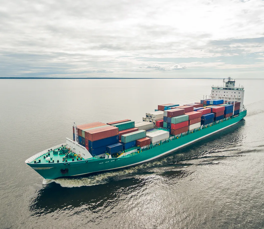 A large container vessel