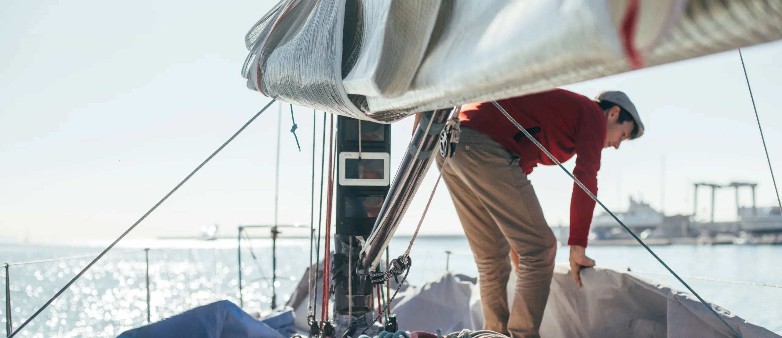 Person on a small boat