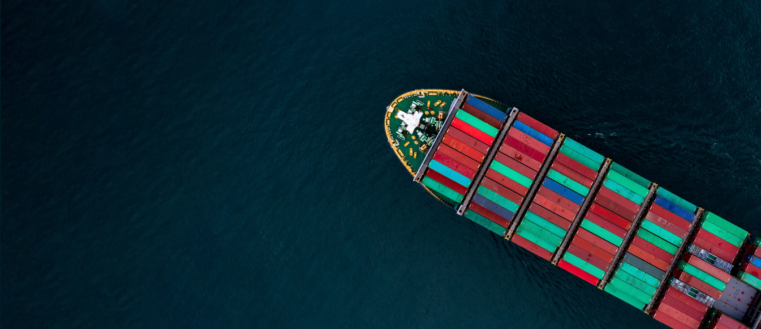 A large container ship