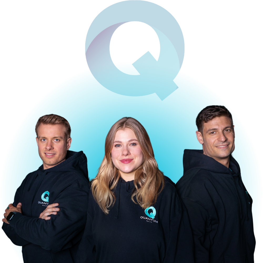 Gründer von Quantum Sales und Logo, Markus Kohl, Franziska Reichert und Ufuk Bluhm
