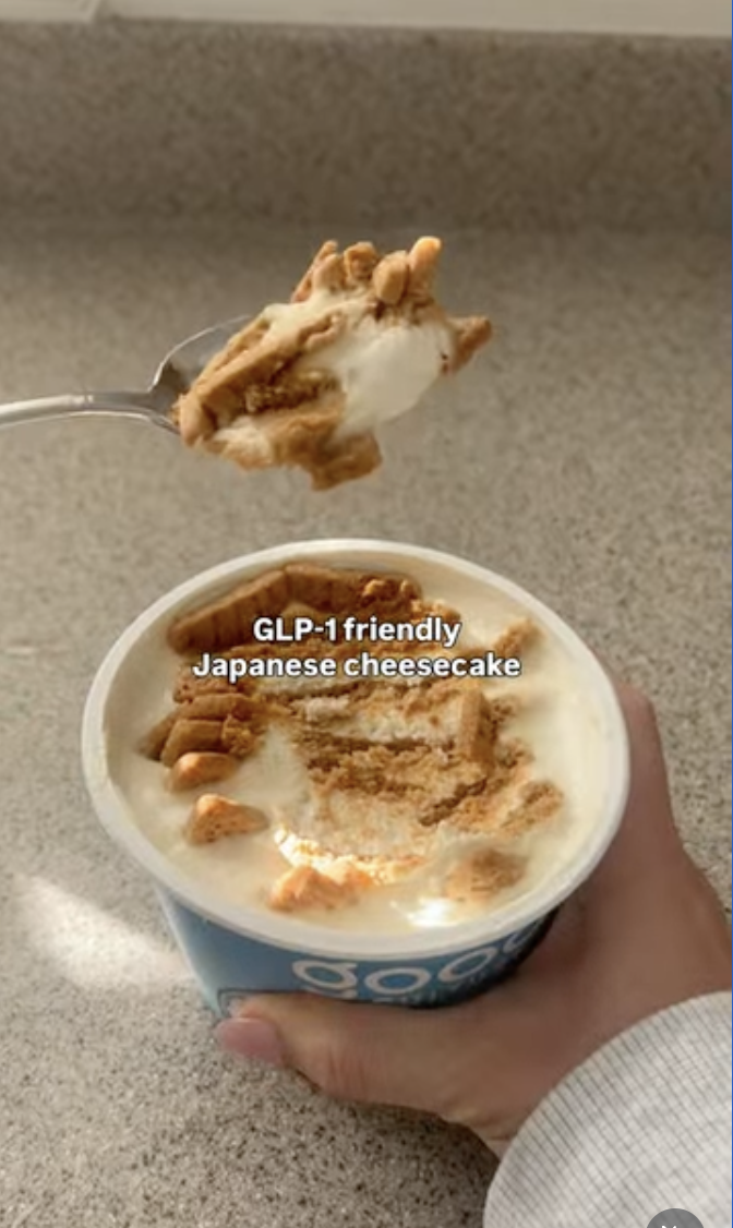 GLP-1 friendly Japanese cheesecake