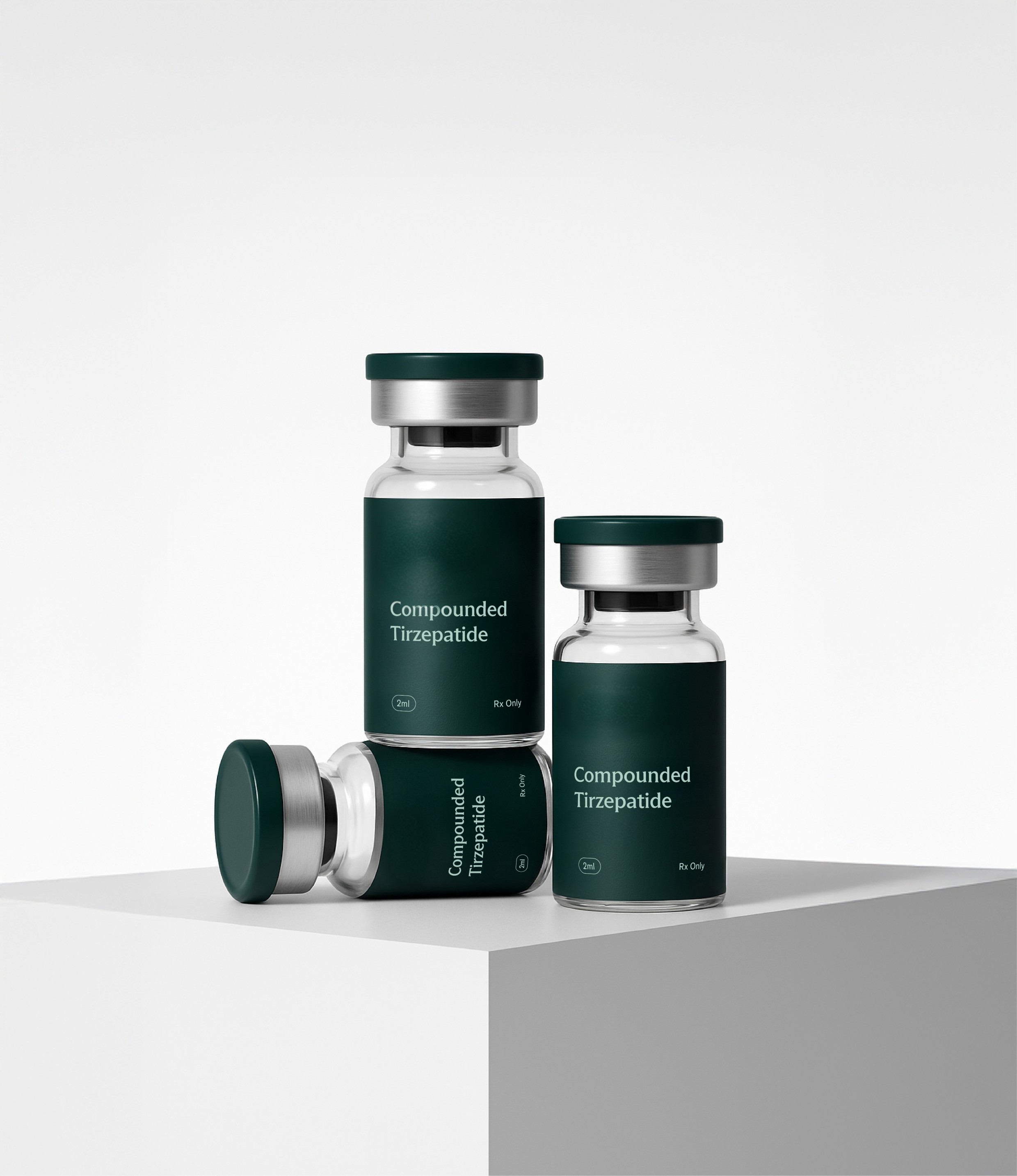 3 vials of compounded tirzepatide
