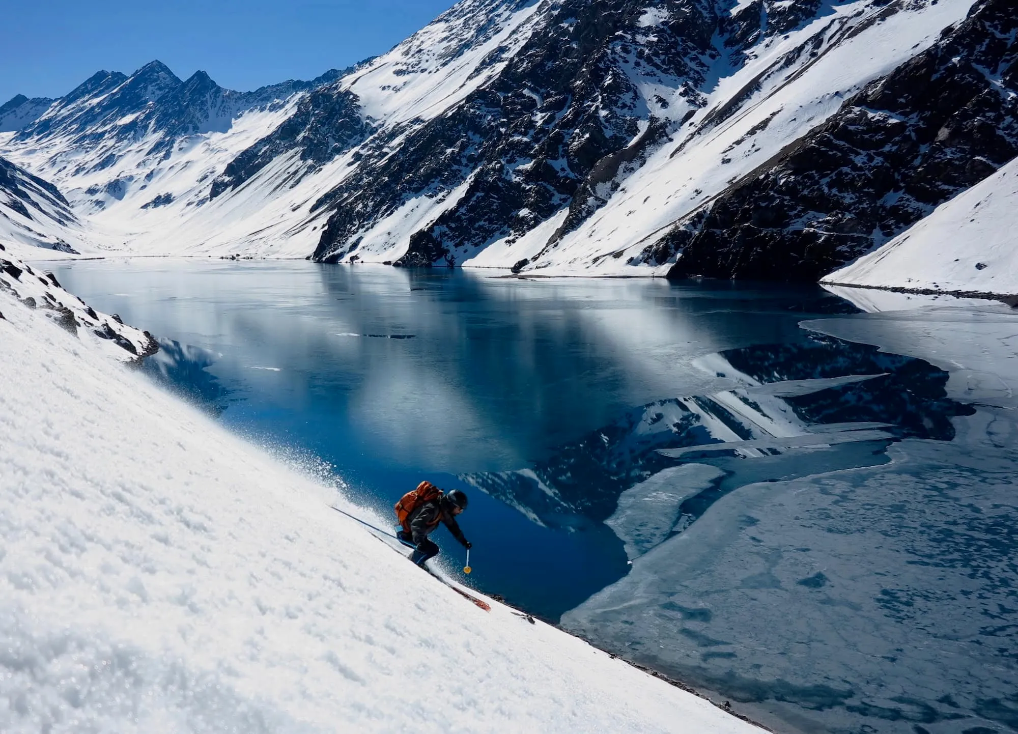 Portillo ski resort near Santiago, Chile. Stunning Andes mountain views and pristine snow make it an ideal day trip from Suite152.