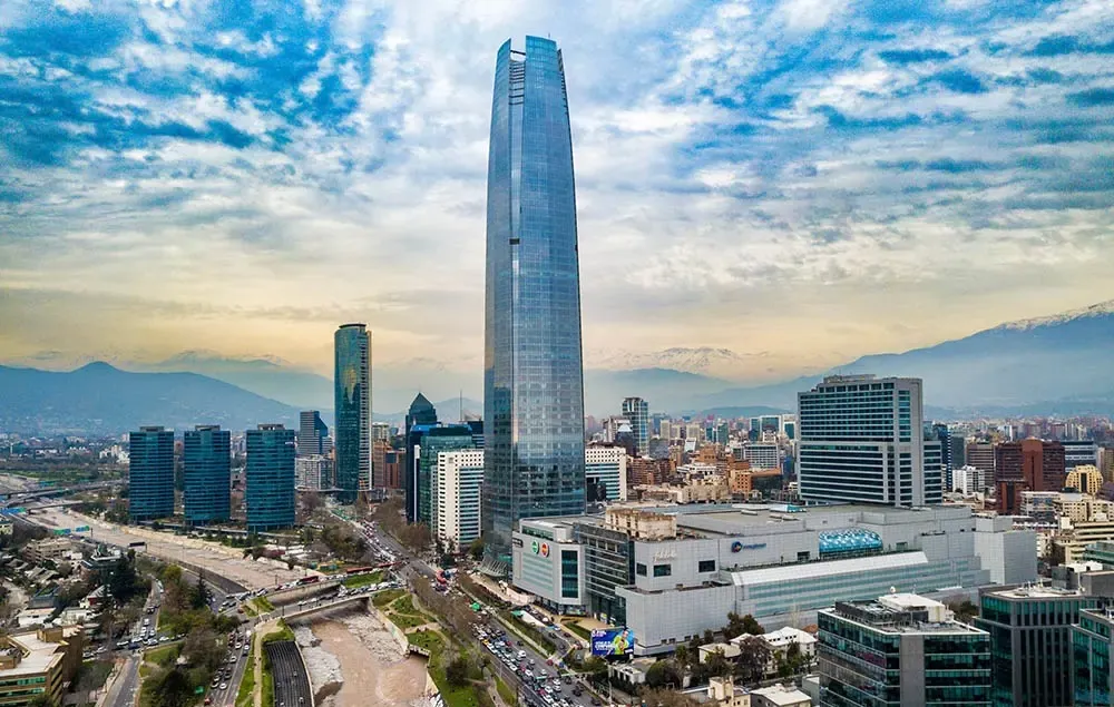 Costanera Center in Providencia, Santiago. Premium shopping, dining, and services a short walk from Suite152.