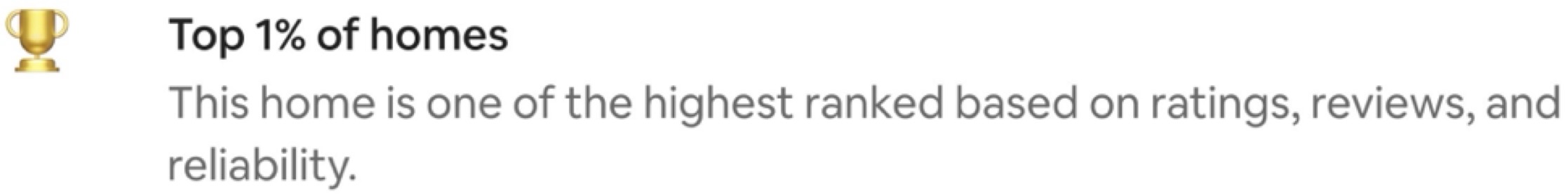 Top 1 percent of homes on Airbnb