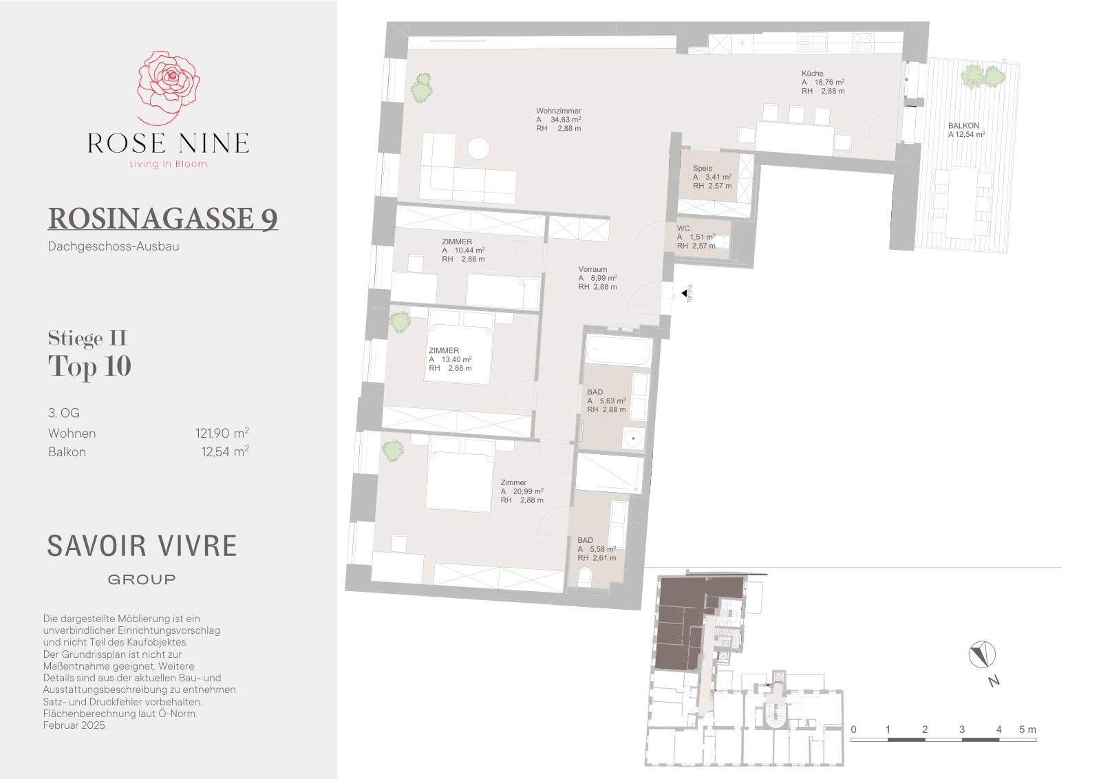 Grundriss ST 2 T 11 V2 — Rose Nine, Rosinagasse 9, 1150 Wien