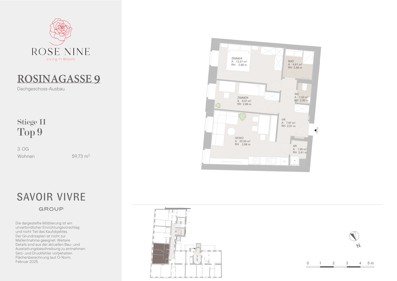 Grundriss ST 2 T 9 — Rose Nine, Rosinagasse 9, 1150 Wien