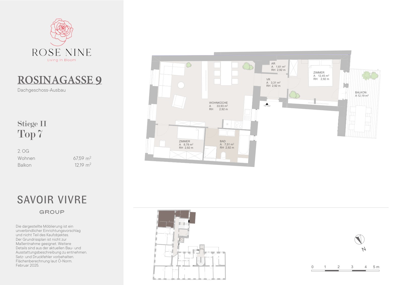 Grundriss ST 2 T 7 — Rose Nine, Rosinagasse 9, 1150 Wien