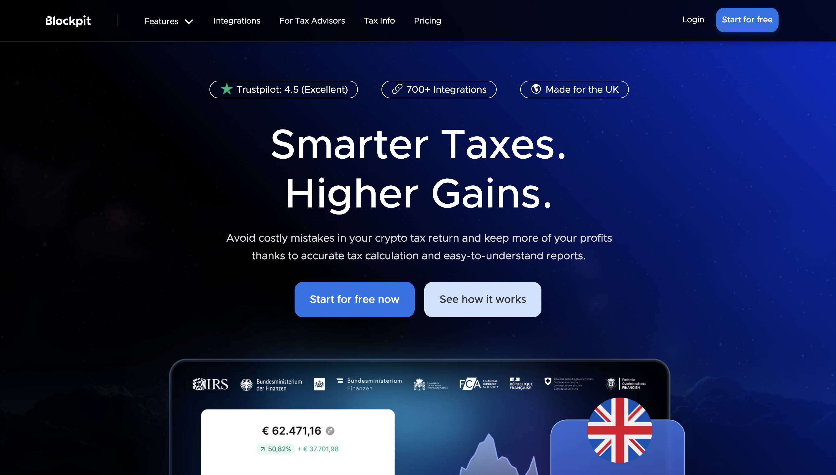 blockpit tax software homepage