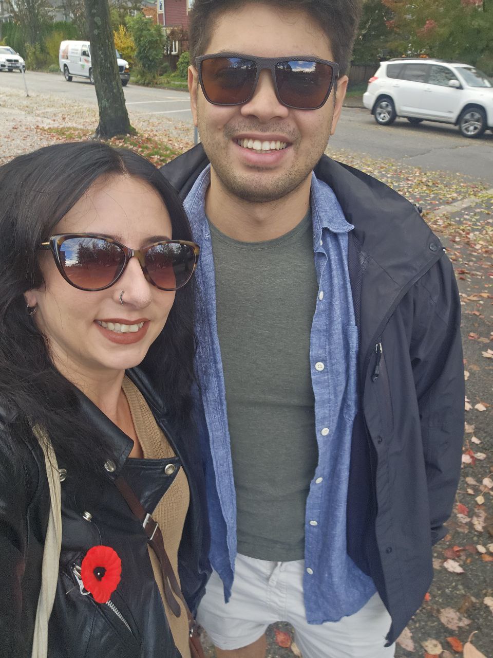 My friend and longtime roomie Mike and I.