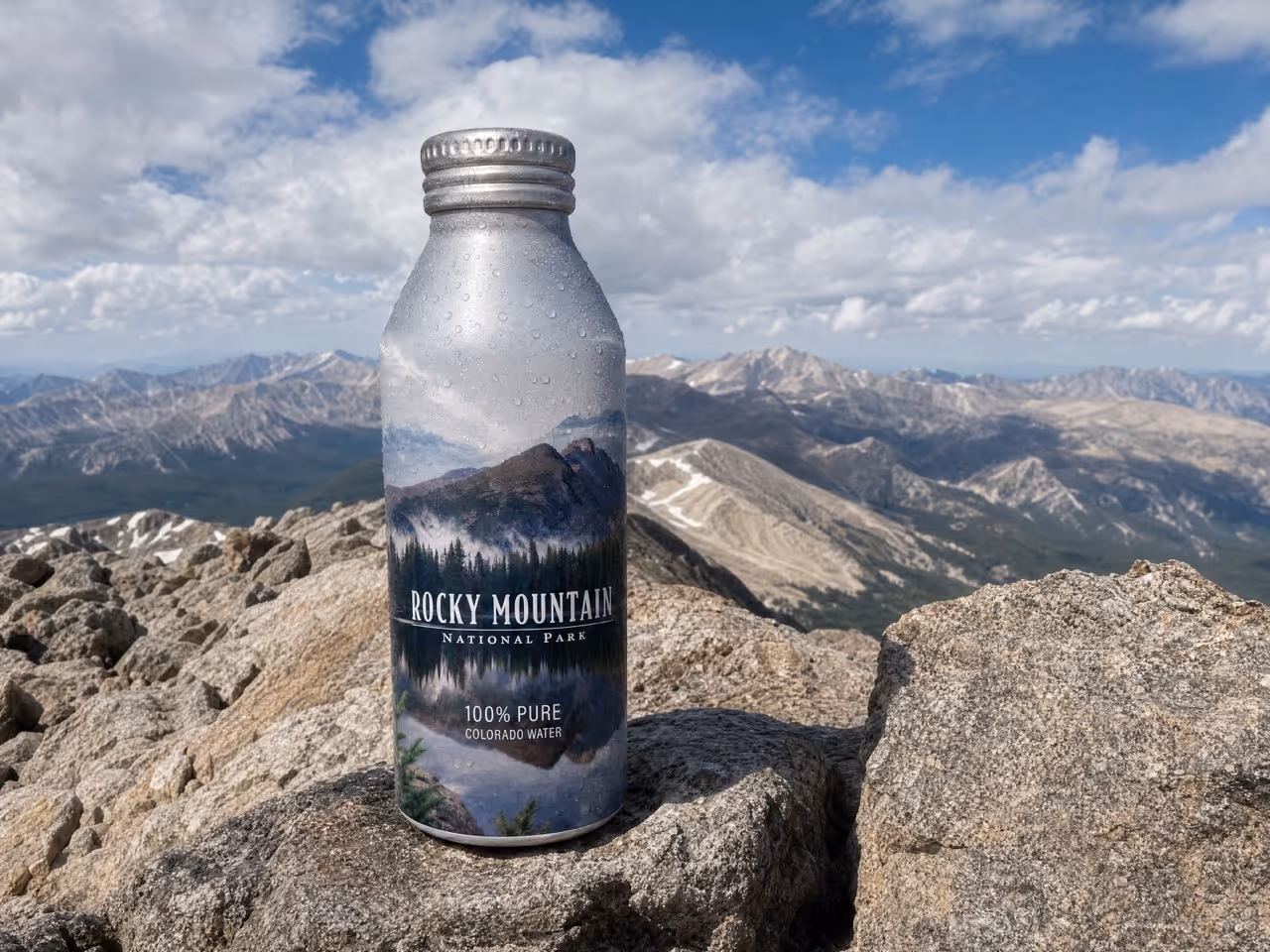 Custom Label Water with Aluminum Bottle