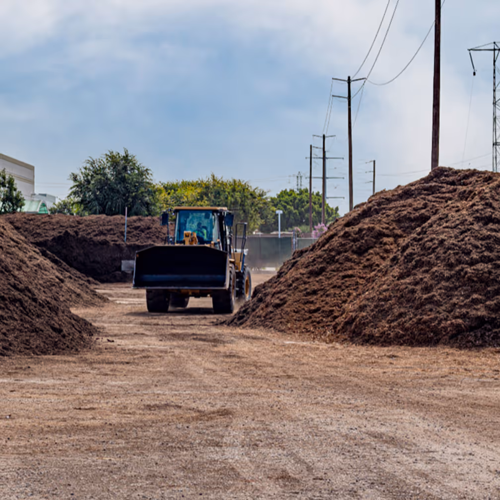 Mission Landscape Companies mulch yard