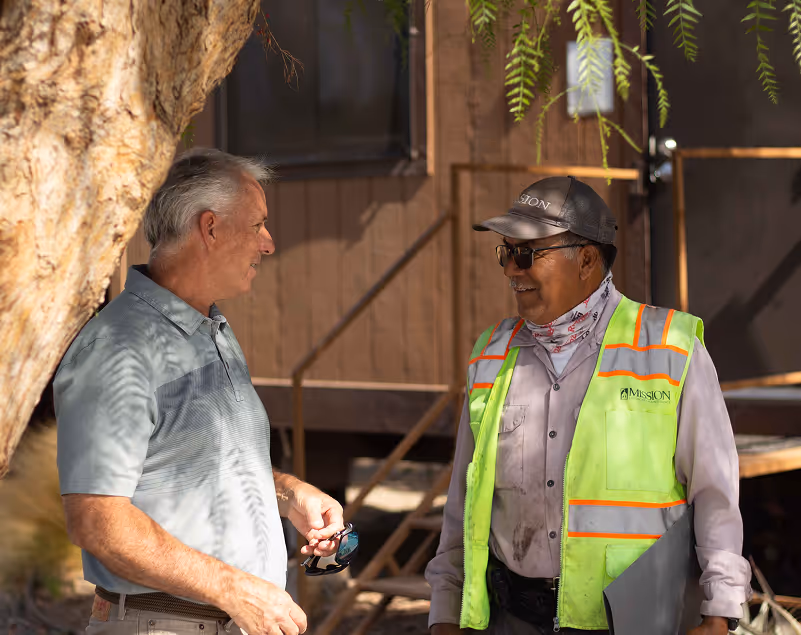 David Dubois and employee of Mission Landscape companies