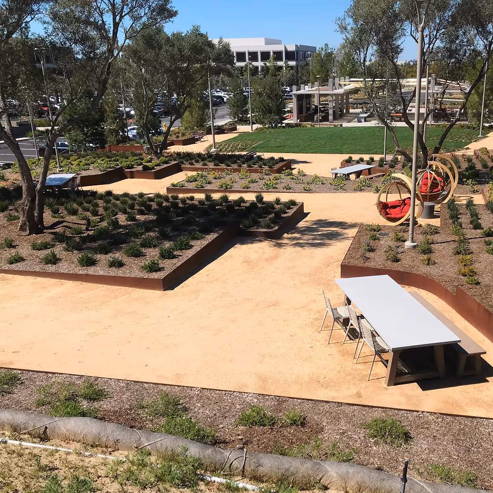 Landscape development project by Mission Landscape Companies