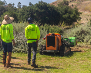 Mission Landscape employees learning fuel modification techniques