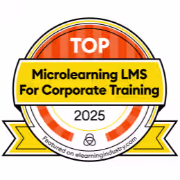 2025 Top Microlearning LMS for Corporate Training - Featured on elearningindustry.com