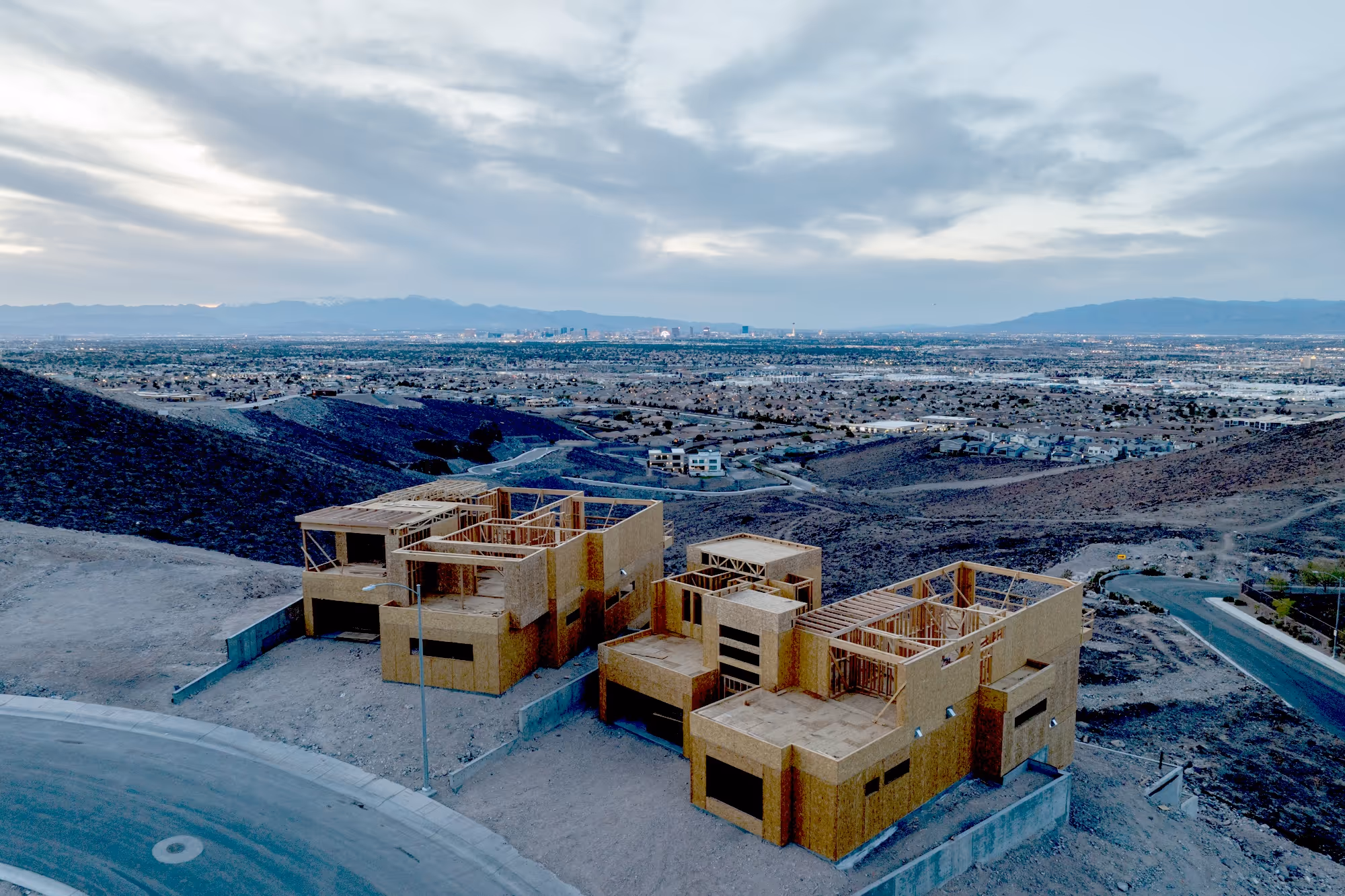 Homes in progress in Alta Vista