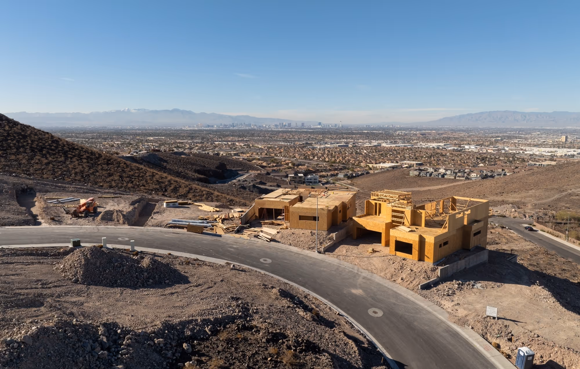 Homes in progress in Alta Vista