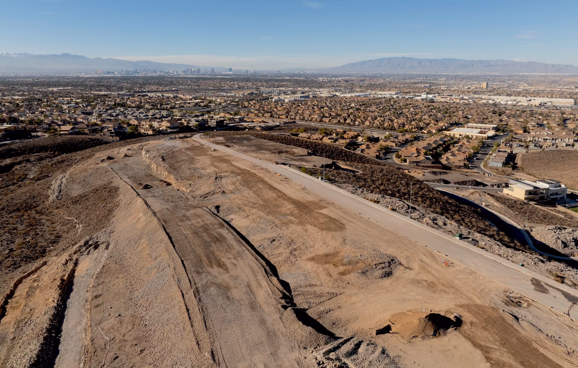A birds-eye view of a Heritage Homes development site