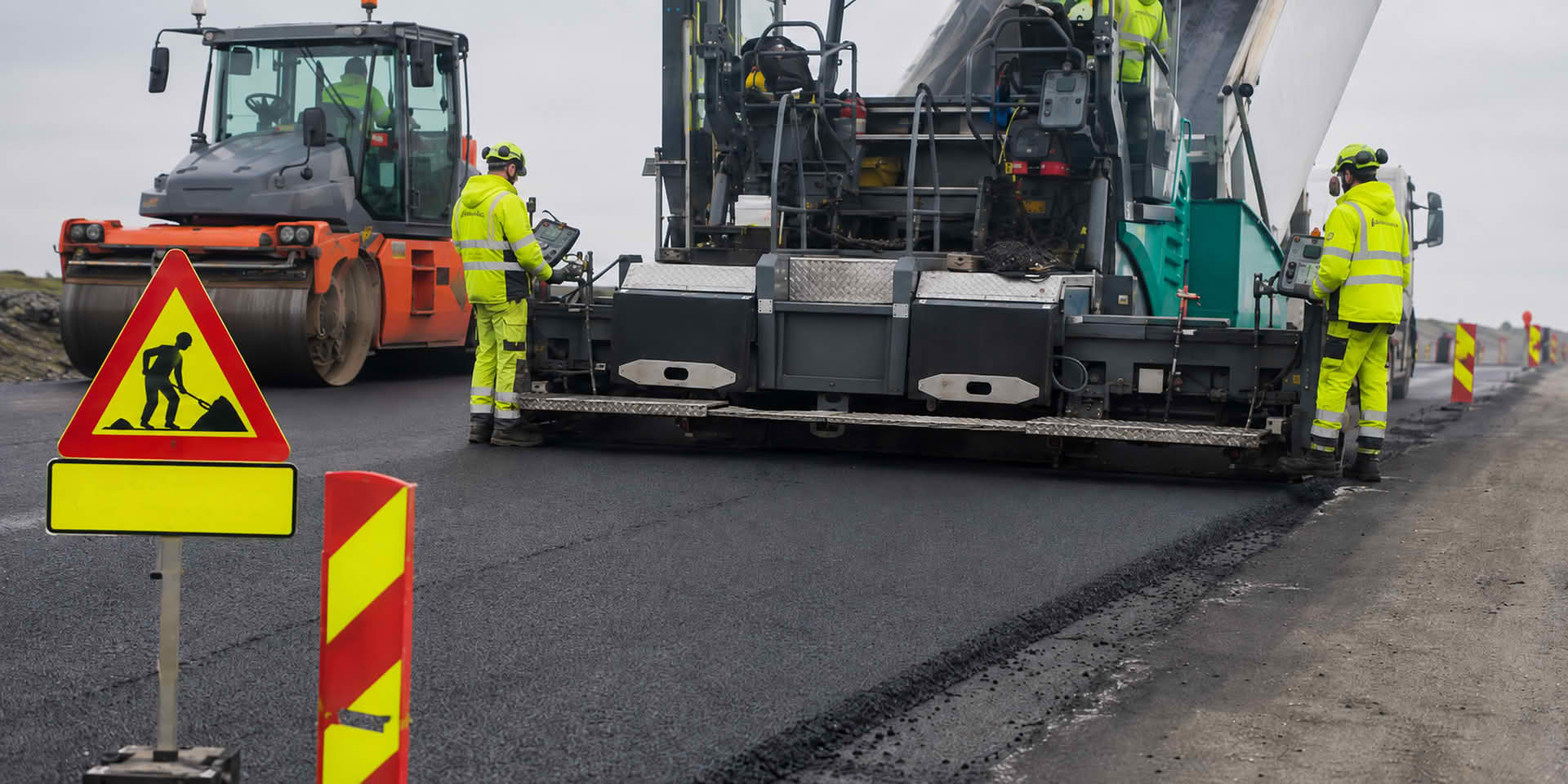 Asfaltarbeid Minde–Nordfjordbotn