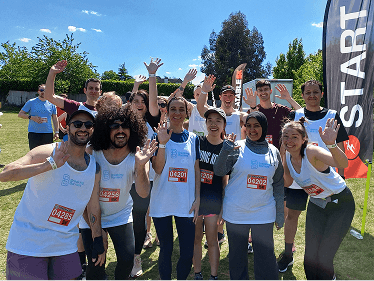 BB team after the inflatable 10km run