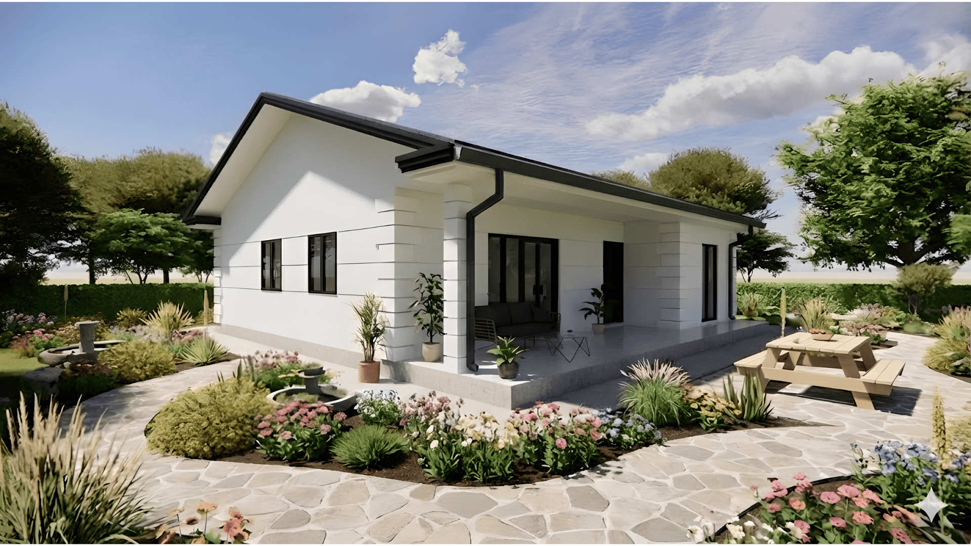 Naša tipska montažna kuća ugao 1