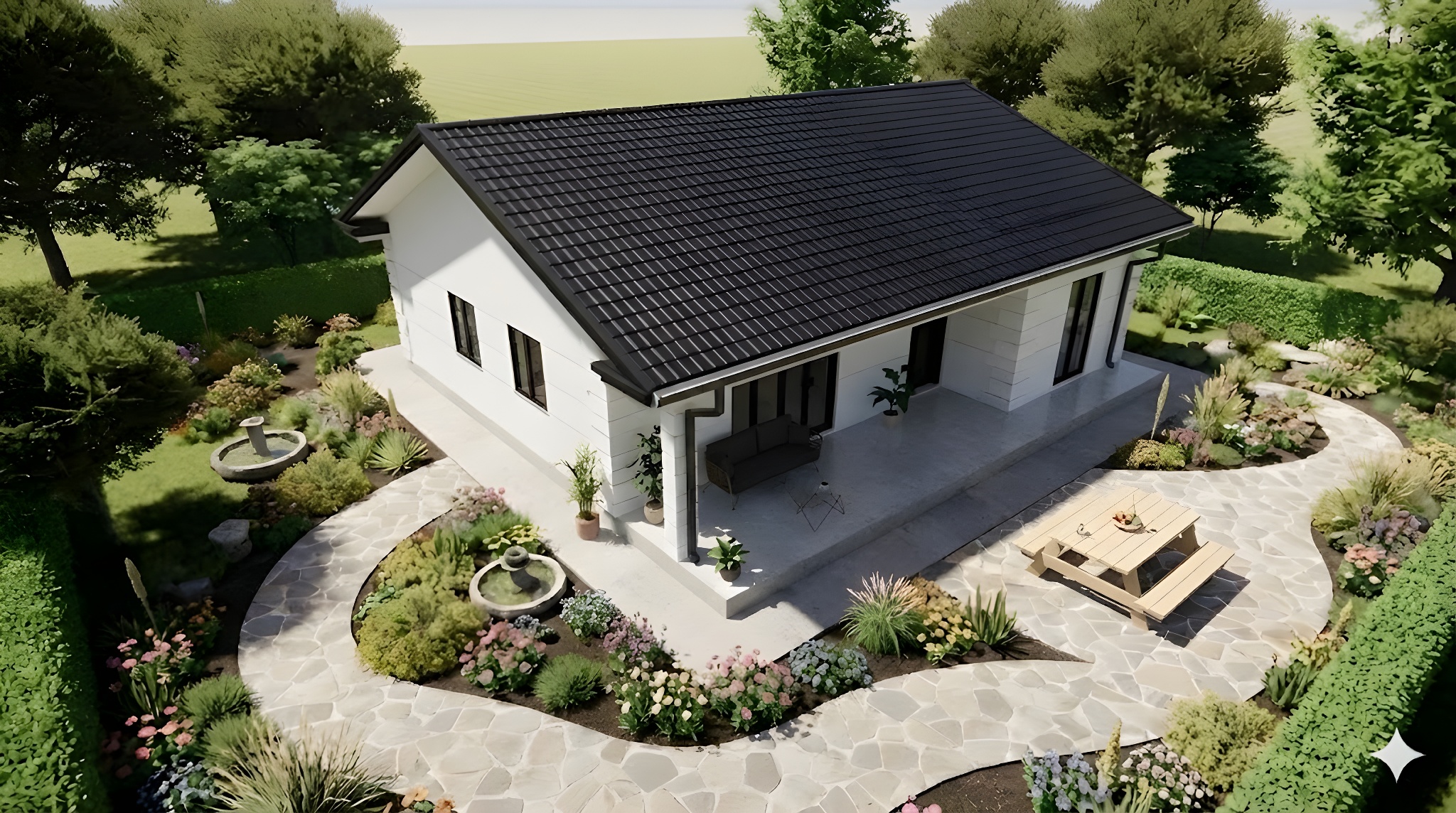 Naša tipska montažna kuća ugao 3