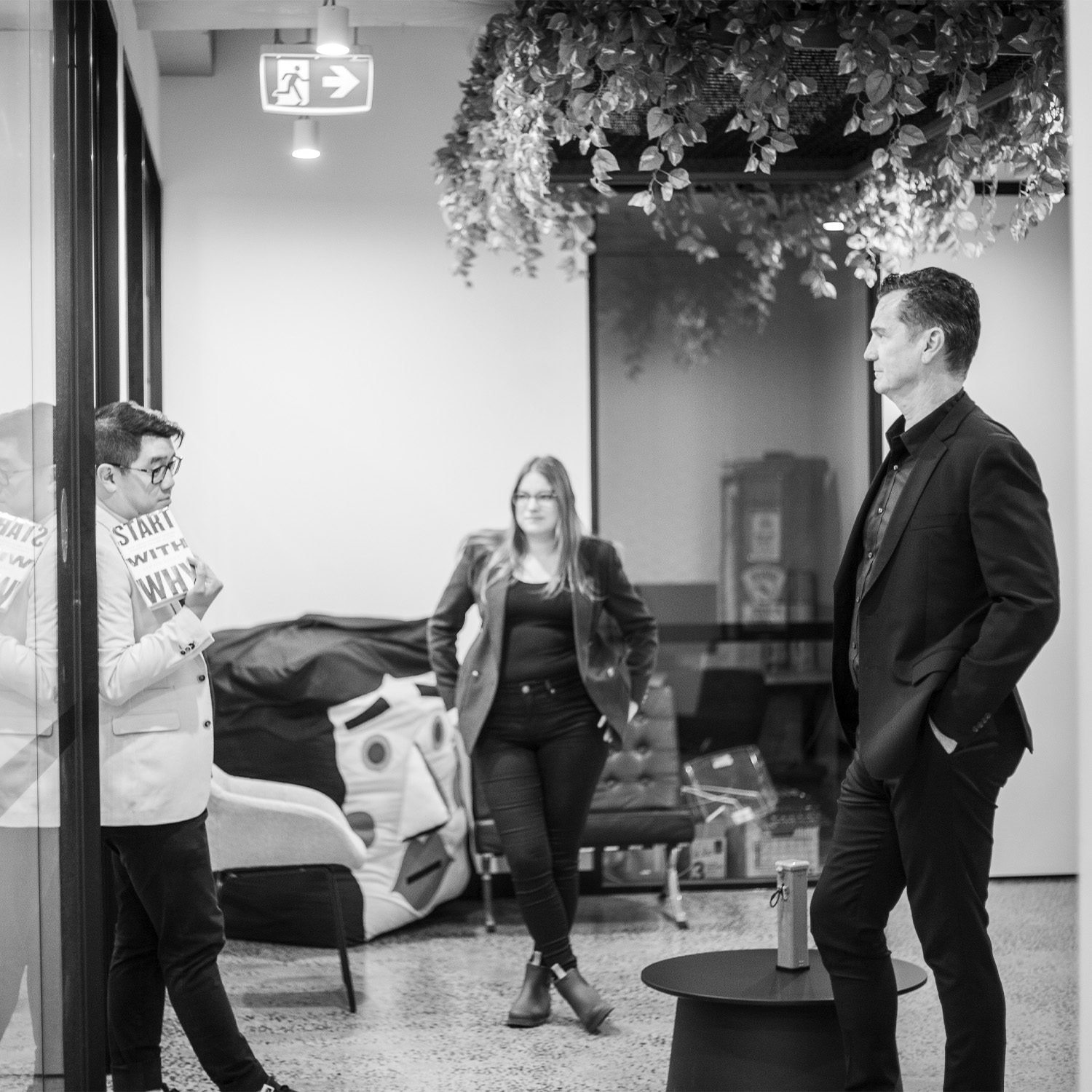 Fuel staff convene at the office