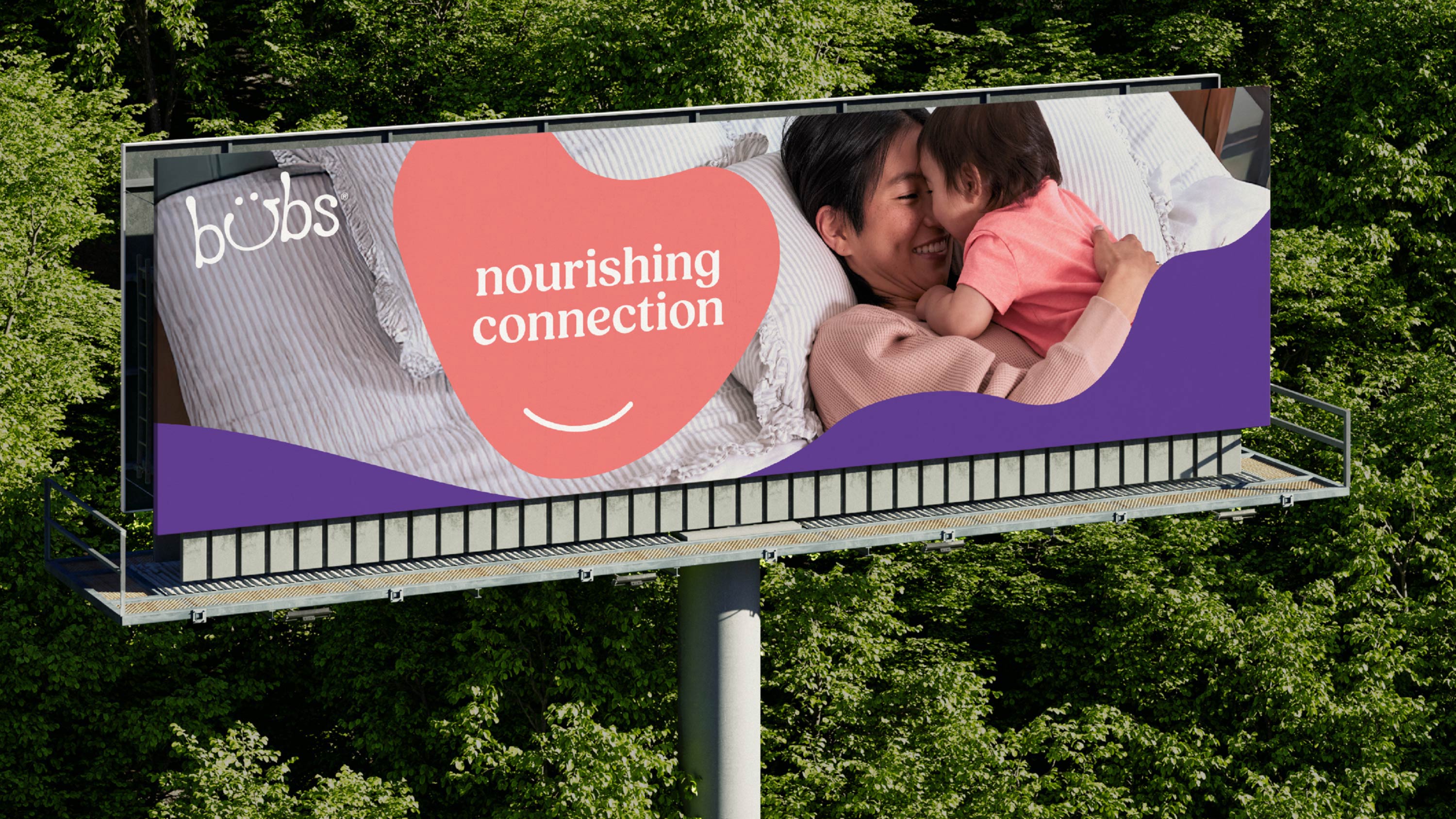 Bubs billboard artwork OOH