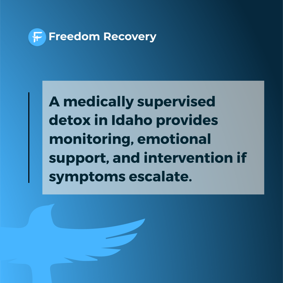 A graphic image emphasizing the need for a medically supervised detox after learning how long does it take to withdraw from meth