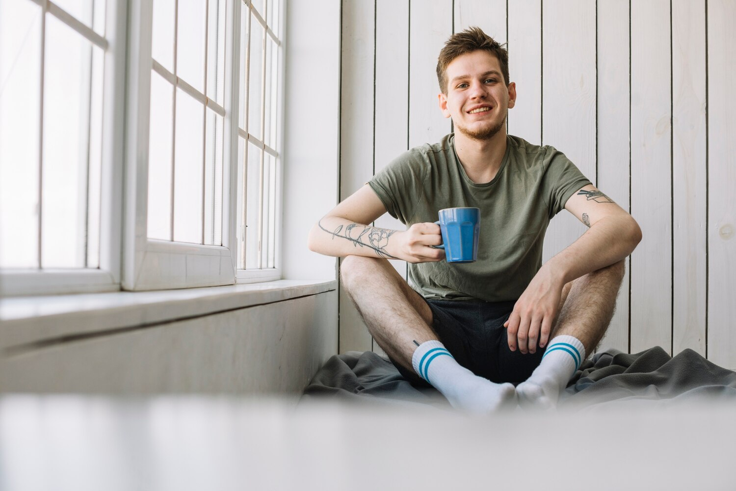 Man gaining independence in sober living after completing inpatient treatment