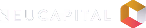 NEUCAPITAL text logo with a geometric 3D cube in orange, red, and gray on the right.
