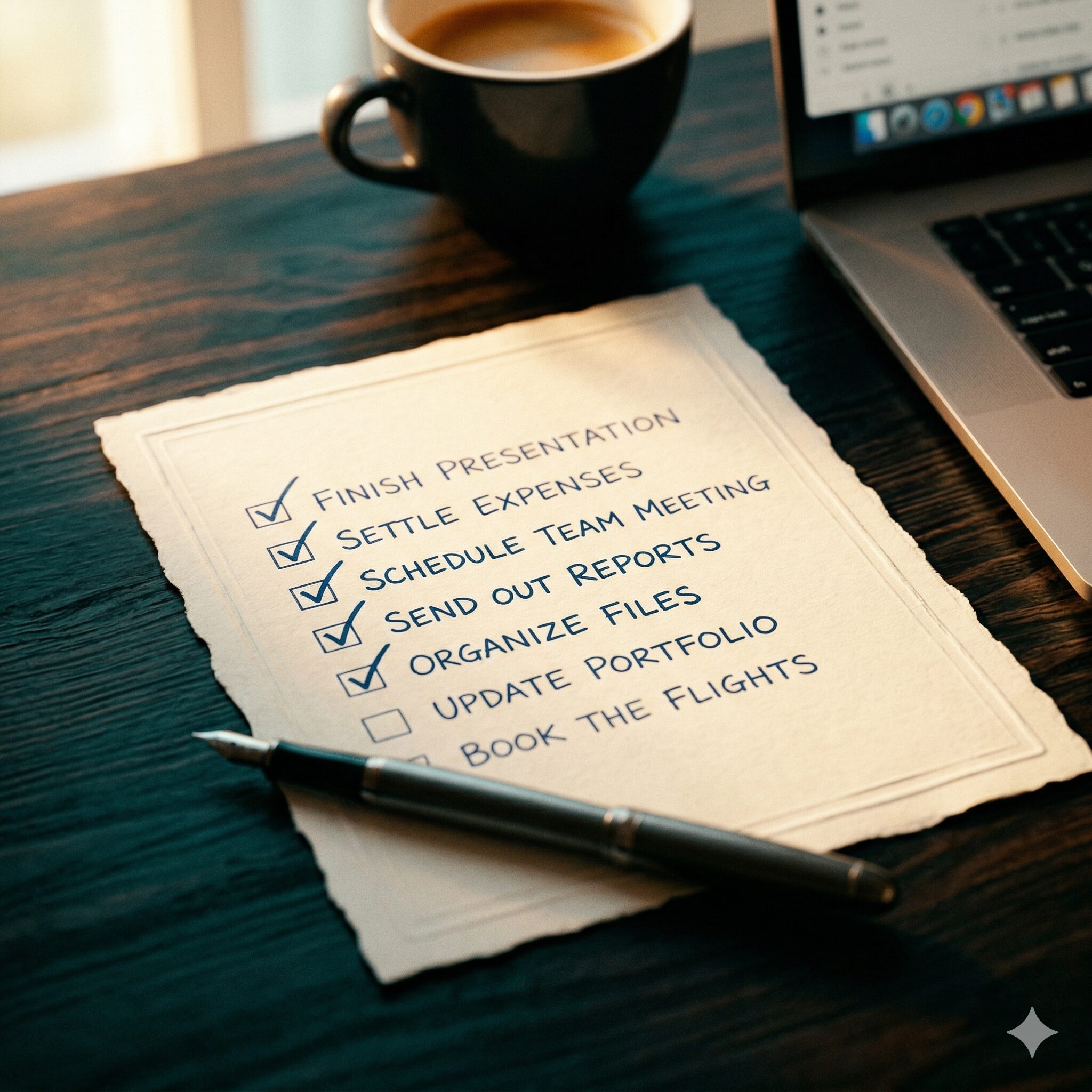 Business sale readiness checklist with most items completed