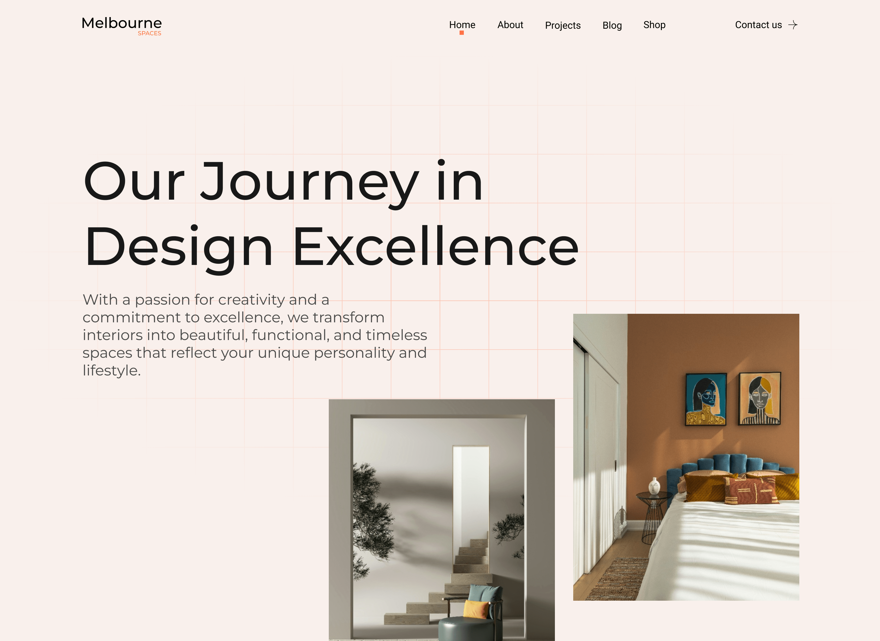 Interior Webflow Template Melbourne -Designed by Azwedo.com and Wedoflow.com