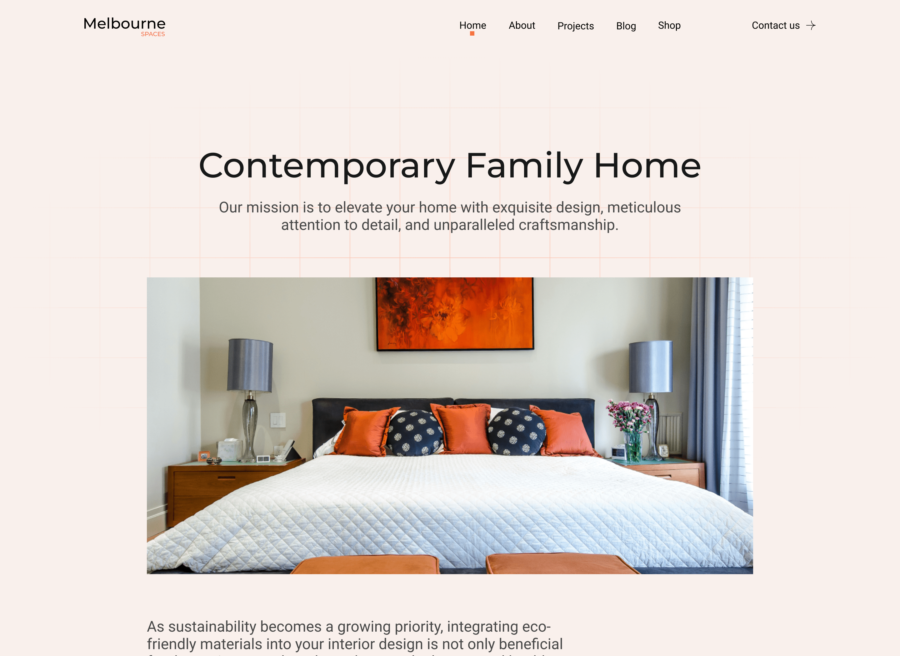 Interior Webflow Template Melbourne -Designed by Azwedo.com and Wedoflow.com